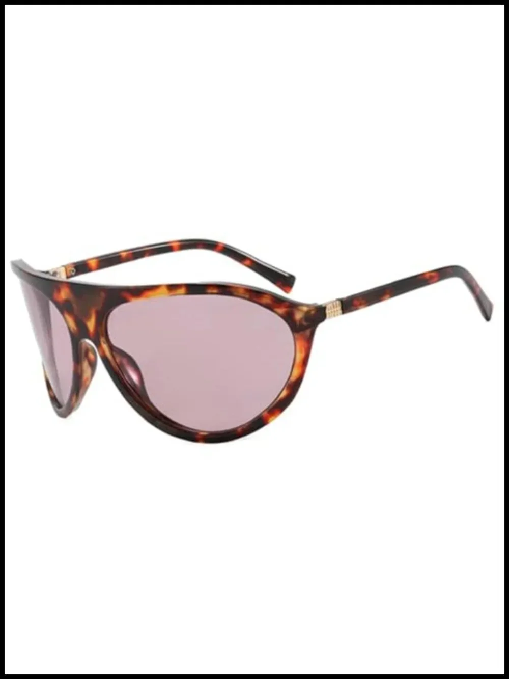 Oversized Shield Sunglasses Y2K Punk One-Piece Sports Goggle